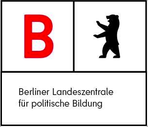 Logo der Berliner Landeszentrale für Politische Bildung. Förderin des Bündnis BARE Berlin